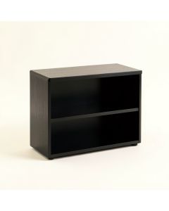 Spruce Branch Low Bookcase - Black (synthetic illustration; no displayed measurements)