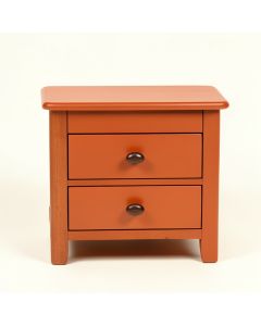 Slate Arc Nightstand - Terracotta (synthetic illustration; no displayed measurements)
