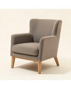 28.74 '' Wide Polyester Wingback Chair (synthetic illustration; no displayed measurements)