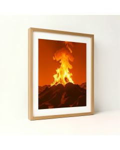 `` Sky On Fire '' By Kurt Shaffer Framed Photographic Print (synthetic illustration; no displayed measurements)