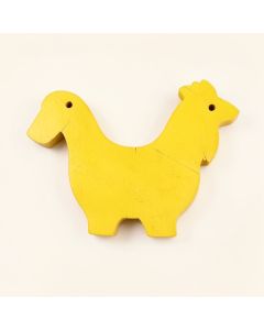 Rooster Farmhouse Rustic Single Letter Wooden Shape Wall Décor (synthetic illustration; no displayed measurements)