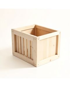 Shore Dell Empty Furniture-Style Litter Enclosure - Beige (synthetic illustration; no displayed measurements)