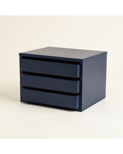 Cedar Crest Small-Parts Storage Drawer Cabinet - Navy (synthetic illustration; no displayed measurements)