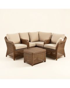 Milda Courtyard Porch 3 Piece Rattan Seating Group With Cushions (synthetic illustration; no displayed measurements)