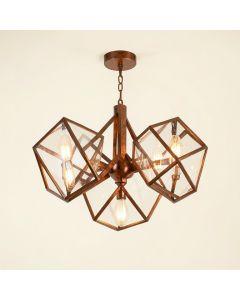 Douthett 6 - Light Unique / Statement Geometric Chandelier (synthetic illustration; no displayed measurements)
