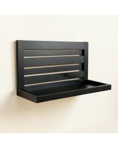 Clay Bend Wall-Mounted Entryway Organizer Shelf - Black (synthetic illustration; no displayed measurements)