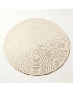 Fern Crest Round Area Rug - Cream (synthetic illustration; no displayed measurements)