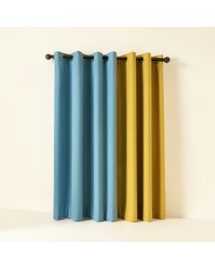 Gorsuch Wide Solid Color Room Darkening Thermal Grommet Single Curtain Panel (synthetic illustration; no displayed measurements)