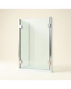 Tidy 39 '' X 55 '' Hinged Semi Frameless Tub Door (synthetic illustration; no displayed measurements)