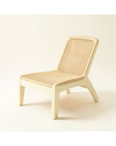 Rowan Bridge Outdoor Lounge Chair - Cream (synthetic illustration; no displayed measurements)