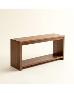 18 '' Solid Wood Console Table (synthetic illustration; no displayed measurements)