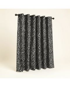 Isham Distressed Damask Blackout Thermal Grommet Single Curtain Panel (synthetic illustration; no displayed measurements)