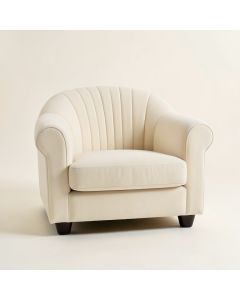 Holly Bend Upholstered Armchair - Ivory (synthetic illustration; no displayed measurements)