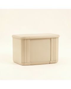 Sage Bend Narrow Outdoor Storage Bench - Beige (synthetic illustration; no displayed measurements)