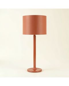 Sage Crossing Floor Lamp With A Plain Fabric Shade - Terracotta (synthetic illustration; no displayed measurements)