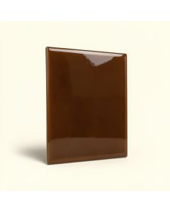 3 '' X 6 '' Glass Wood Look Tile In Glossy Brown (synthetic illustration; no displayed measurements)
