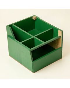 Oak Bend Empty Coffee-Station Organizer - Green (synthetic illustration; no displayed measurements)