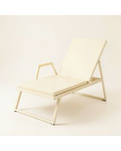 Elm Crossing Outdoor Lounge Chair - Cream (synthetic illustration; no displayed measurements)