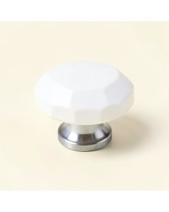 Elm Brook Cabinet Knob Without Packaging - White (synthetic illustration; no displayed measurements)