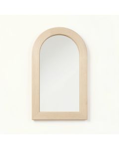 Rowan Branch Framed Wall Mirror - Beige (synthetic illustration; no displayed measurements)