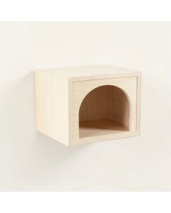 Cove Bend Wall-Mounted Cat Perch - Ivory (synthetic illustration; no displayed measurements)