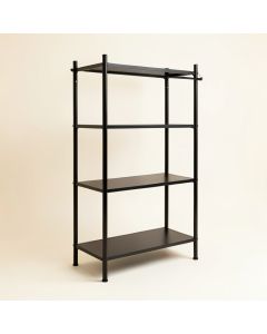 47.5 '' W With 4 Shelves And 2 Hanging Rods Garment Rack (synthetic illustration; no displayed measurements)