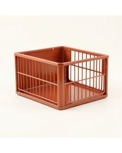 Clay Canyon Empty Furniture-Style Pet Crate - Terracotta (synthetic illustration; no displayed measurements)