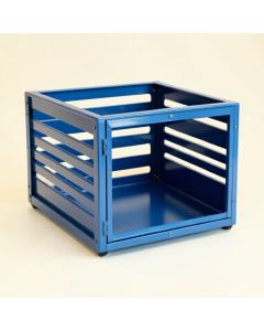 Juniper Dale Empty Furniture-Style Pet Crate - Blue (synthetic illustration; no displayed measurements)