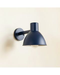 Summit Dale Wall Sconce Mounted On A Plain Wall - Navy (synthetic illustration; no displayed measurements)
