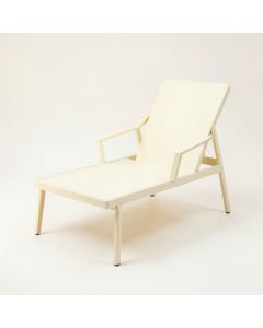 River Crest Outdoor Lounge Chair - Cream (synthetic illustration; no displayed measurements)