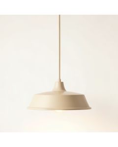 Briar Bridge Pendant Light Suspended From One Plain Cable - Beige (synthetic illustration; no displayed measurements)