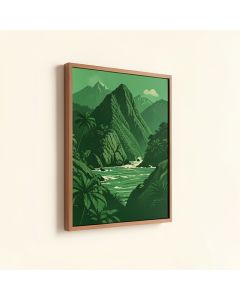 Hawaii Na Pali Vintage Advertisement (synthetic illustration; no displayed measurements)