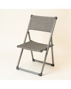 Cedar Bluff Folding Outdoor Chair - Gray (synthetic illustration; no displayed measurements)