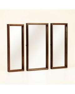 3 Piece Clarkston Rectangular Metal Industrial Accent Mirror Set (synthetic illustration; no displayed measurements)