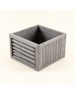 Meadow Bridge Empty Furniture-Style Litter Enclosure - Gray (synthetic illustration; no displayed measurements)