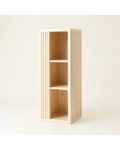 Reed Canyon Narrow Cubby Tower - Ivory (synthetic illustration; no displayed measurements)