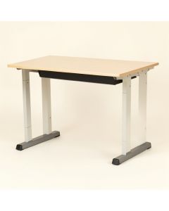 Sierra Ridge Levi Pedestal 41.6 '' W Computer Desk (synthetic illustration; no displayed measurements)