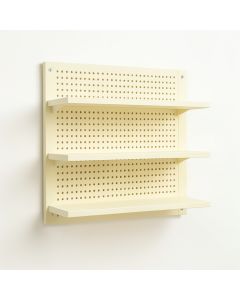 Cove Crest Empty Wall-Mounted Tool Organizer Panel - Ivory (synthetic illustration; no displayed measurements)