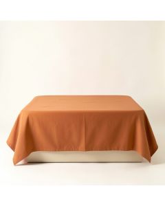 Field Brook Flat Bed Sheet - Terracotta (synthetic illustration; no displayed measurements)