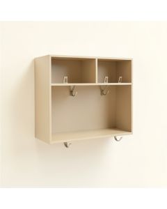 Reed Crossing Wall-Mounted Entryway Organizer Shelf - Beige (synthetic illustration; no displayed measurements)