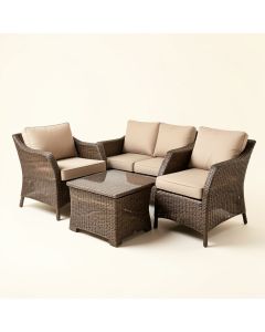 Kemmer Outdoor 3 Piece Seating Group With Cushions (synthetic illustration; no displayed measurements)
