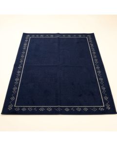 Ash Bluff Rectangular Area Rug - Navy (synthetic illustration; no displayed measurements)