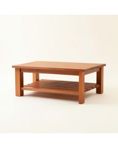 Pine Bridge Coffee Table - Terracotta (synthetic illustration; no displayed measurements)