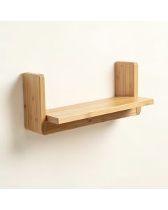 Pearisburg 1 Piece Bamboo Solid Wood Floating Shelf (synthetic illustration; no displayed measurements)