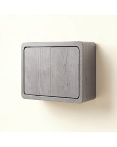 Cedar Brook Wall-Mounted Entry Cabinet - Gray (synthetic illustration; no displayed measurements)