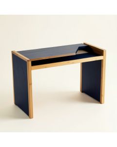 Stone Arc Writing Desk - Navy (synthetic illustration; no displayed measurements)