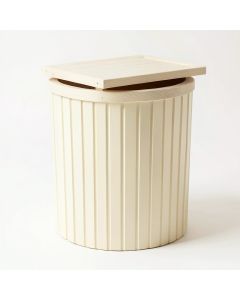 Vale Crest Closed Garden Compost Bin - Cream (synthetic illustration; no displayed measurements)