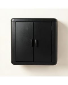 Cliff Canyon Wall-Mounted Laundry Cabinet - Black (synthetic illustration; no displayed measurements)
