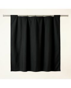 River Canyon Shower Curtain Hanging Flat From A Plain Rod - Black (synthetic illustration; no displayed measurements)