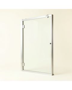 48 '' W X 78 '' H Single Sliding Frameless Shower Door (synthetic illustration; no displayed measurements)